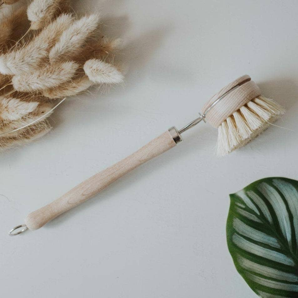 Wooden Dish Brush with Replaceable Head