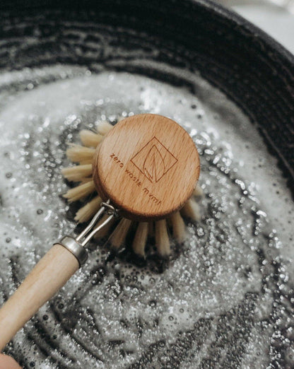 Wooden Dish Brush with Replaceable Head