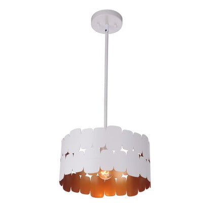 Sabrinia Pendant/Semi Flush (White)