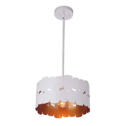 Sabrinia Pendant/Semi Flush (White)