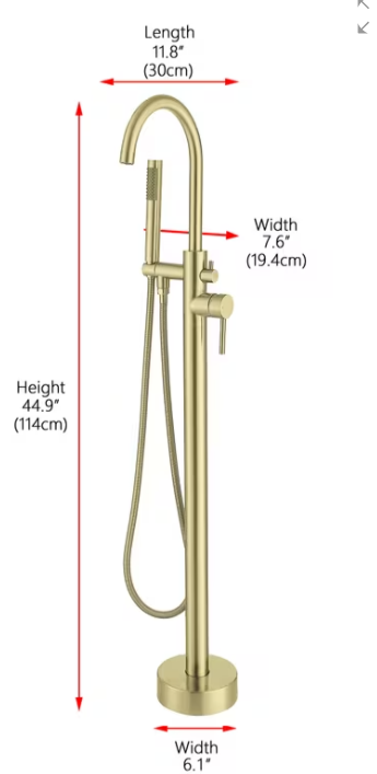 Steven Floor Mount Faucet