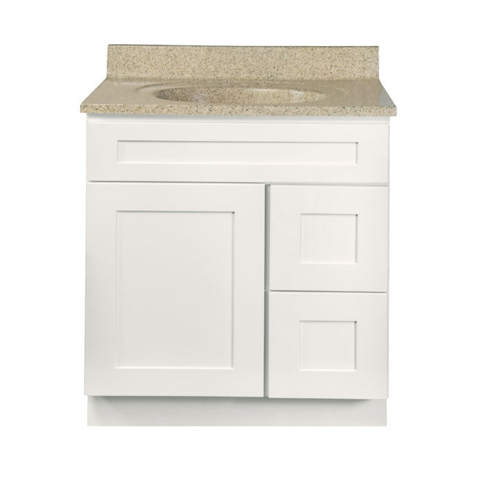 Shaker White Vanity