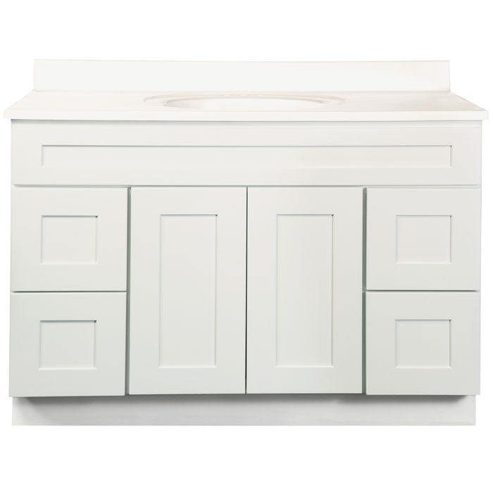 Shaker White Vanity